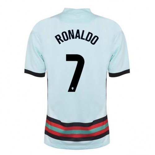 Portugal Fodboldtrøjer Cristiano Ronaldo 7 Udebanesæt EURO 2020 Kort ærmer Portugal Fodboldtrøjer Cristiano Ronaldo 7 Udebanesæt EURO 2020 Kort ærmer